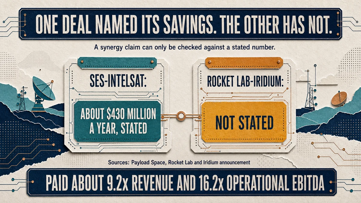 Two deal cards compared: one stating about $430 million a year in savings, the other stating no figure.